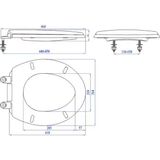 Nắp bồn cầu thường dày _ NTHA03