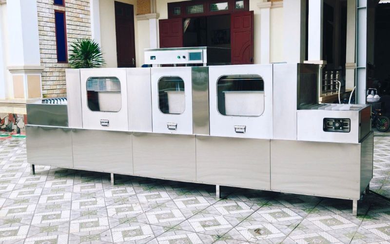  Máy rửa bát băng truyền KT 4.500x880x1.600 
