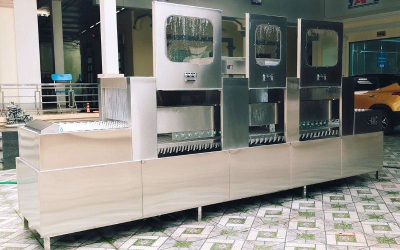  Máy rửa bát băng truyền KT 4.500x880x1.600 