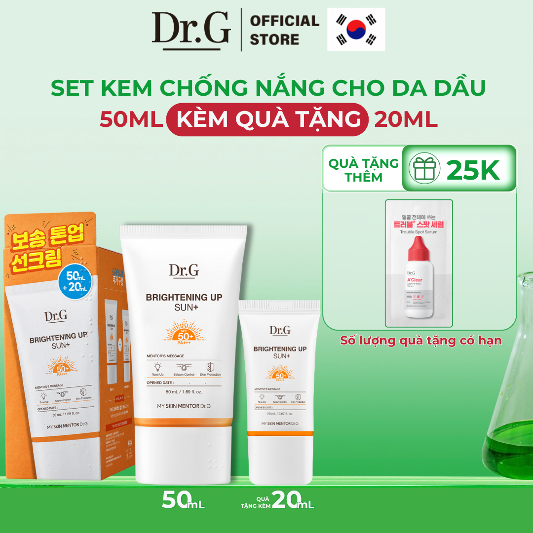  Kem Chống Nắng Dưỡng Sáng Da Dr.G Brightening Up Sun+ SPF50+ PA+++ 