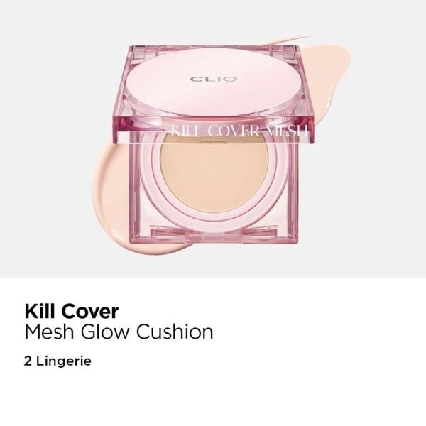 PHẤN NƯỚC CLIO KILL COVER MESH GLOW CUSHION SPF50+ PA++++ 15G