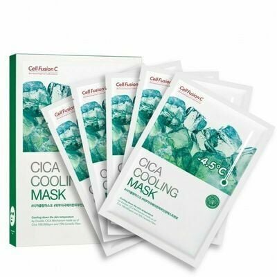 MẶT NẠ RAU MÁ GIẢM MỤN LÀM DỊU DA CELL FUSION C CICA COOLING MASK