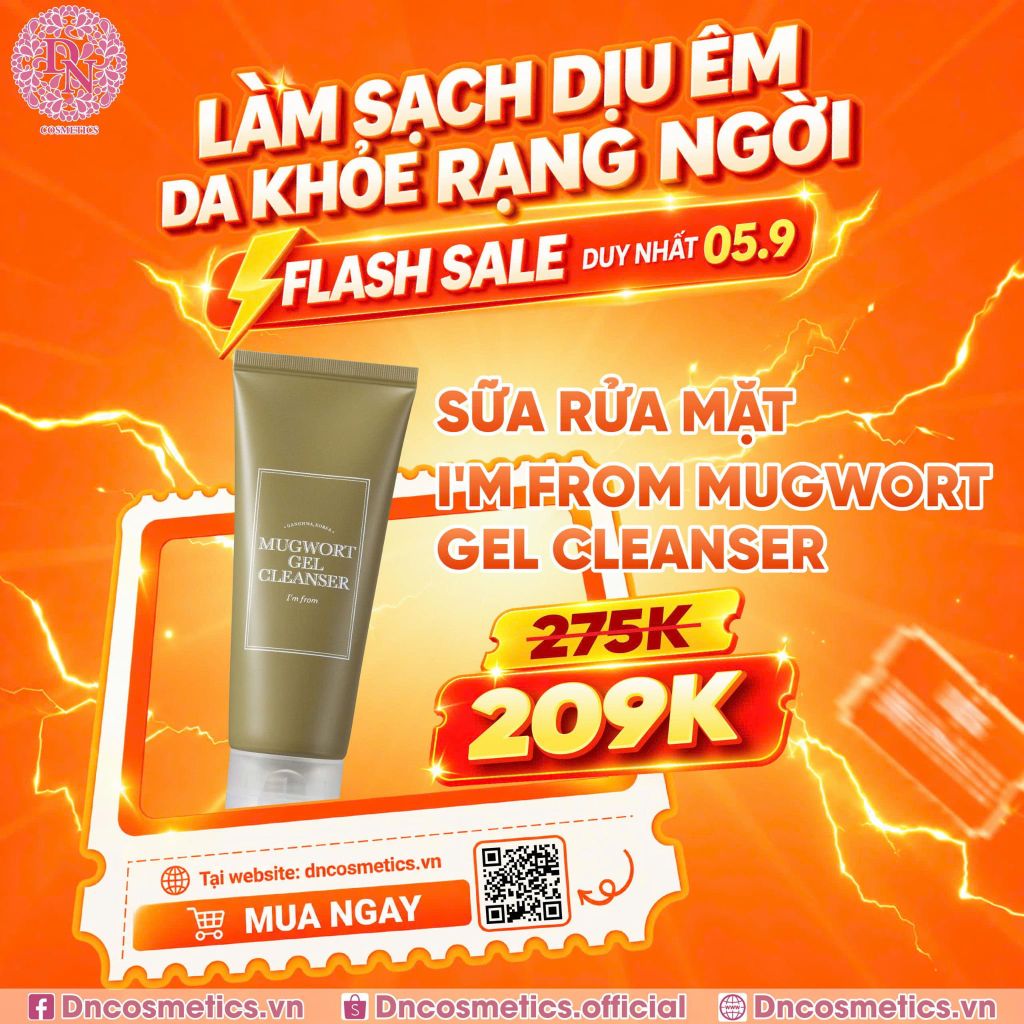 SỮA RỬA MẶT I'M FROM MUGWORT GEL CLEANSER 150ML