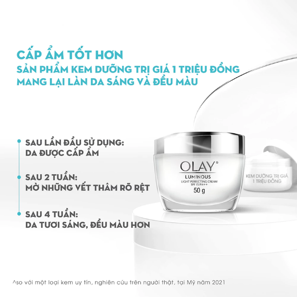 KEM DƯỠNG OLAY LUMINOUS DƯỠNG SÁNG DA MỜ THÂM 50G