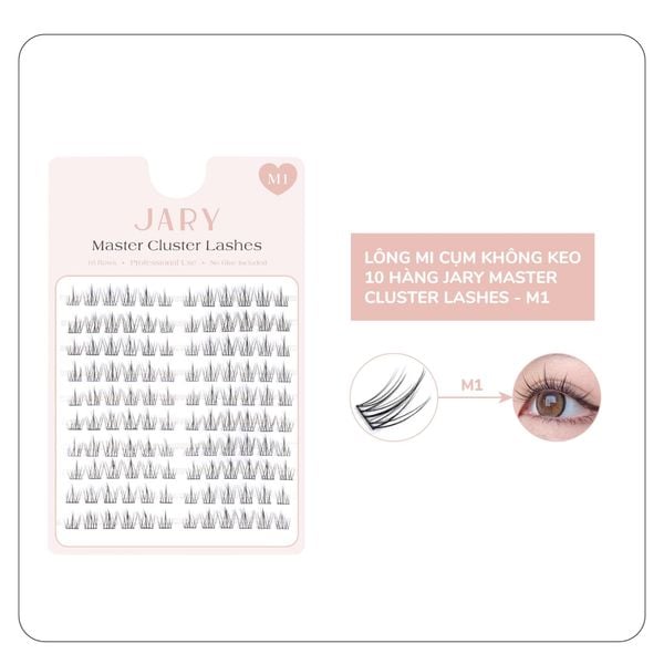 LÔNG MI CỤM KHÔNG KEO 10 HÀNG JARY MASTER CLUSTER LASHES