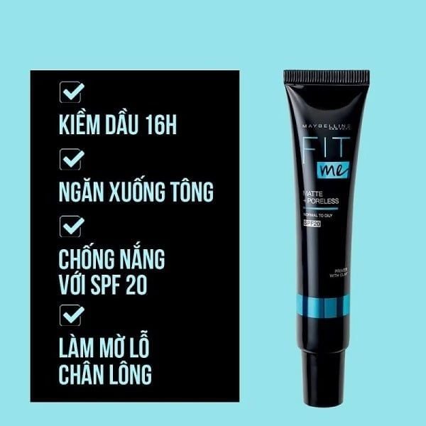 KEM LÓT KIỀM DẦU MAYBELLINE FIT ME MATTE + PORELESS PRIMER SPF20 30ML