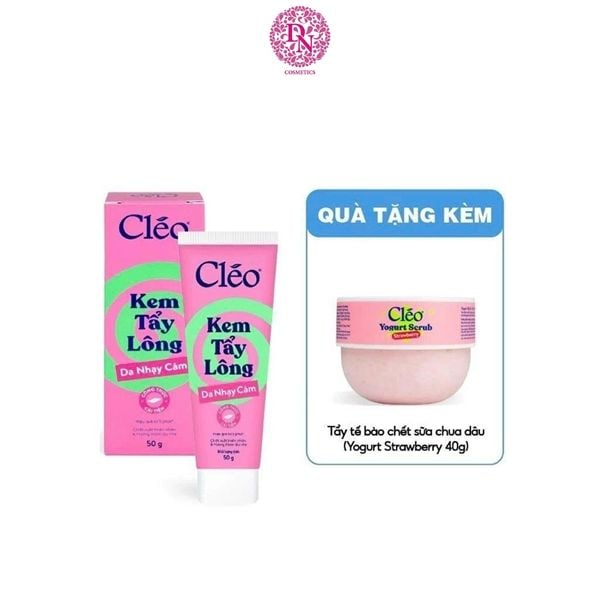SET KEM TẨY LÔNG CLEO AVOCADO HAIR REMOVAL CREAM 50G
