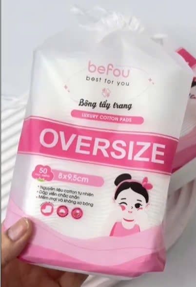 BÔNG TẨY TRANG BEFOU NATURAL COTTON PADS