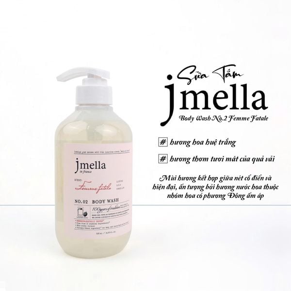 SỮA TẮM HƯƠNG NƯỚC HOA JMELLA IN FRANCE BODY WASH