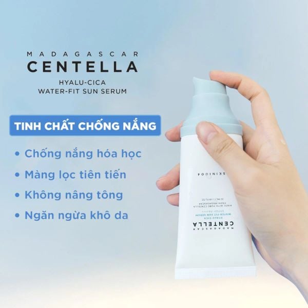 KEM CHỐNG NẮNG SKIN1004 MADAGASCAR CENTELLA HYALU-CICA WATER-FIT SUN SERUM SPF50+ PA++++ 50ML