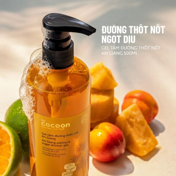 GEL TẮM COCOON ĐƯỜNG THỐT NỐT AN GIANG 500ML