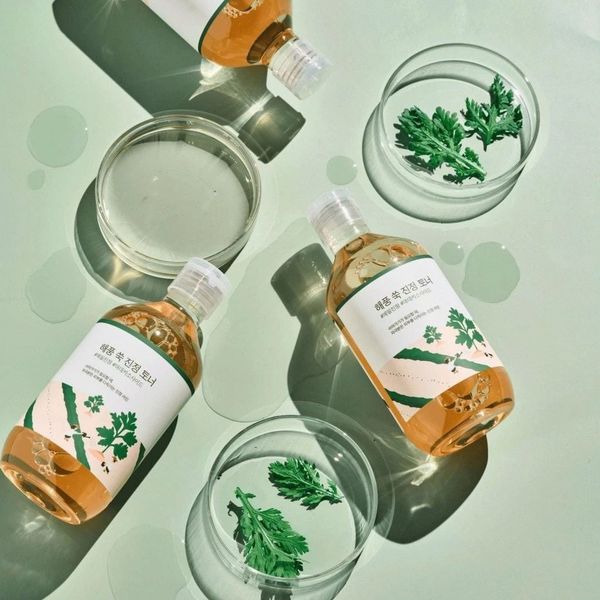 NƯỚC HOA HỒNG ROUND LAB MUGWORT CALMING TONER 300ML