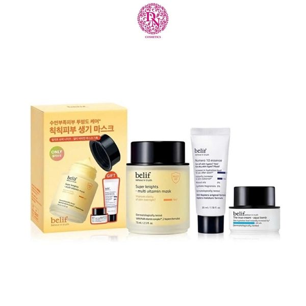 BỘ MẶT NẠ NGỦ DƯỠNG ẨM & PHỤC HỒI DA BELIF MULTI VITAMIN SET