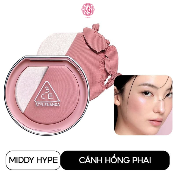 PHẤN MÁ HỒNG KÈM BẮT SÁNG 3CE BLUSHLIGHTER