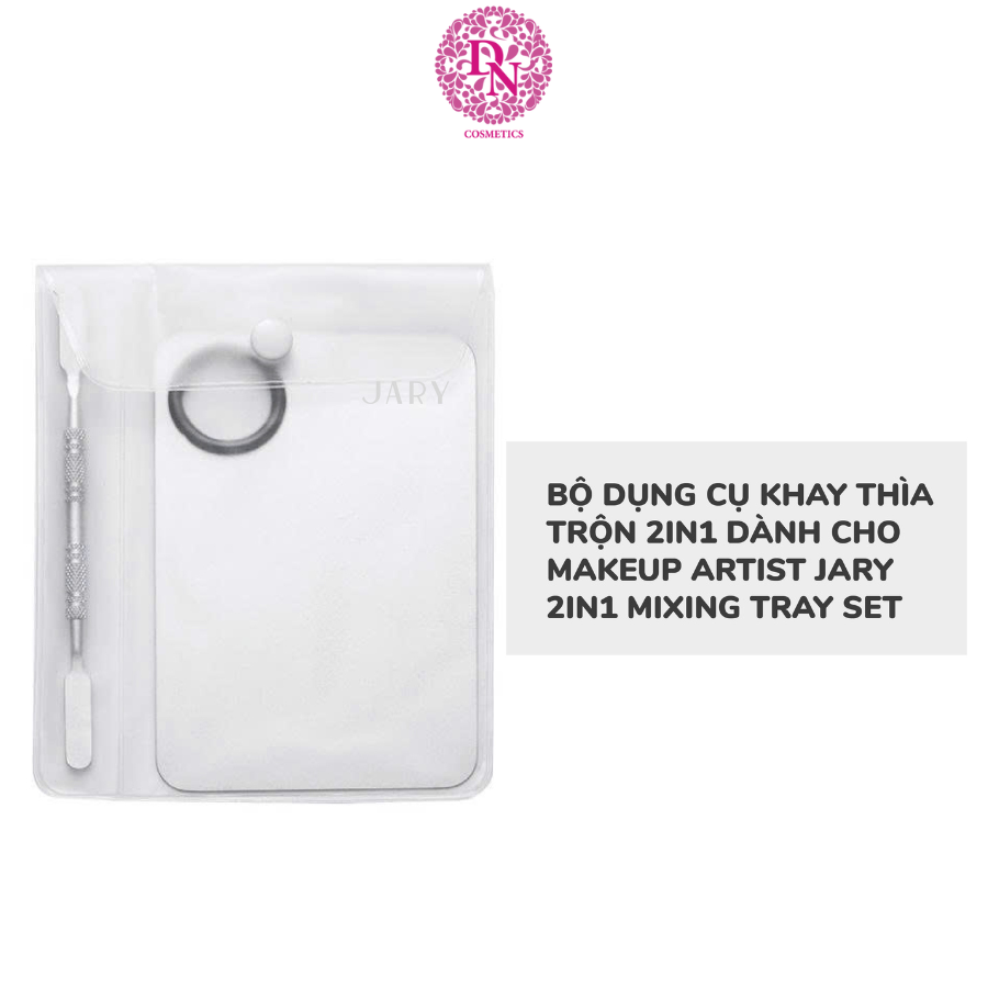 BỘ DỤNG CỤ KHAY THÌA TRỘN 2IN1 DÀNH CHO MAKEUP ARTIST JARY 2IN1 MIXING TRAY
