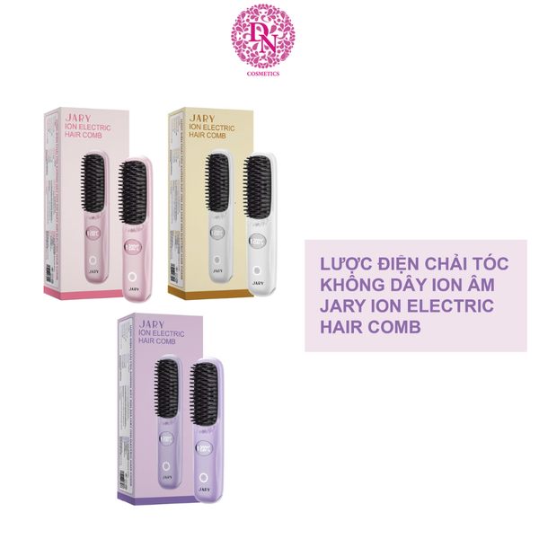 LƯỢC ĐIỆN CHẢI TÓC KHÔNG DÂY ION ÂM JARY ION ELECTRIC HAIR COMB