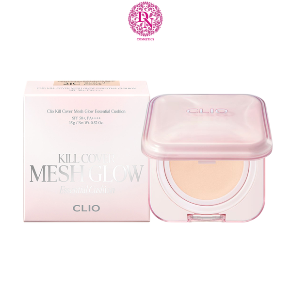 PHẤN NƯỚC CLIO KILL COVER MESH GLOW ESSENTIAL CUSHION SPF50+ PA++++ 15G