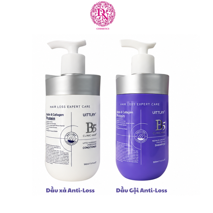 DẦU GỘI VÀ DẦU XẢ UITTLRY ANTI-LOSS NOURISHING SHAMPOO 500ML