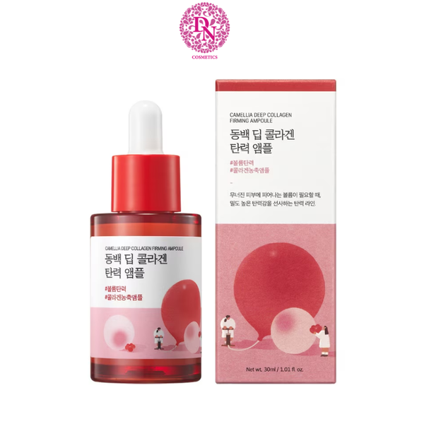 TINH CHẤT DƯỠNG DA ROUND LAB CAMELLIA DEEP COLLAGEN FIRMING AMPOULE 30ML