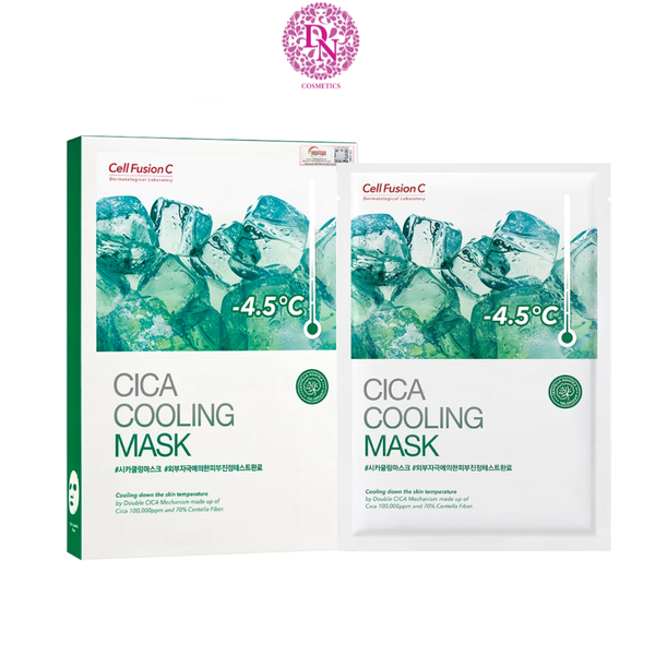 MẶT NẠ RAU MÁ GIẢM MỤN LÀM DỊU DA CELL FUSION C CICA COOLING MASK
