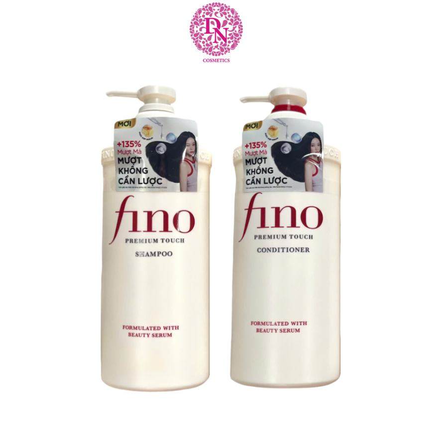 DẦU GỘI VÀ XẢ CHĂM SÓC TÓC CAO CẤP FINO PREMIUM TOUCH 550ML