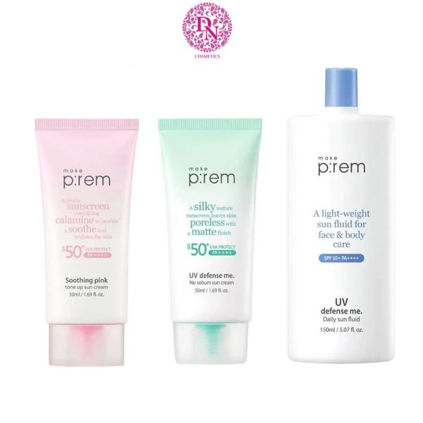 KEM CHỐNG NẮNG VẬT LÝ MAKE P:REM UV DEFENSE ME SUN CREAM 50ML