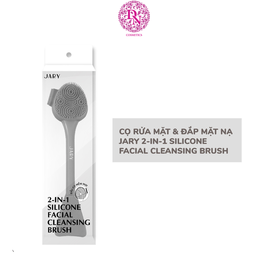 CỌ RỬA MẶT & ĐẮP MẶT NẠ JARY 2-IN-1 SILICONE FACIAL CLEANSING BRUSH