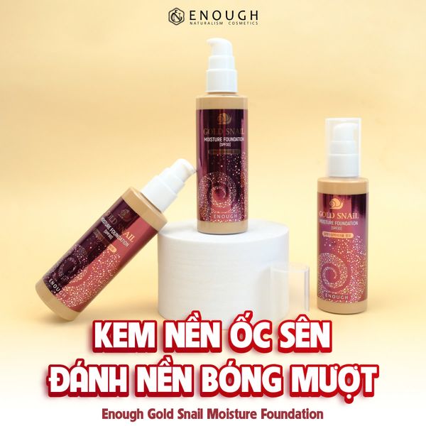KEM NỀN ỐC SÊN ENOUGH GOLD SNAIL MOISTURE FOUNDATION 100ML