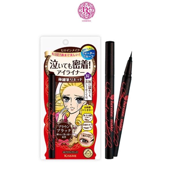 KẺ MẮT KISS ME CHỐNG TRÔI NƯỚC HEROINE MAKE SMOOTH LIQUID EYELINER