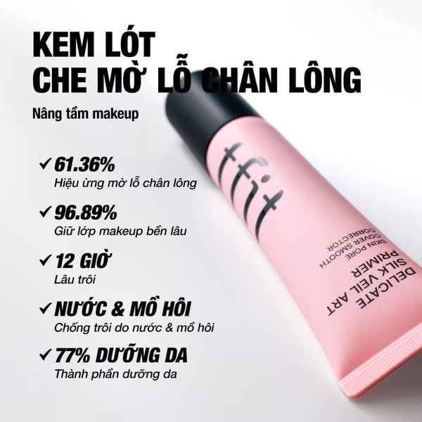 KEM LÓT TFIT DELICATE SILK VEIL ART PRIMER CHE PHỦ LỖ CHÂN LÔNG 30ML