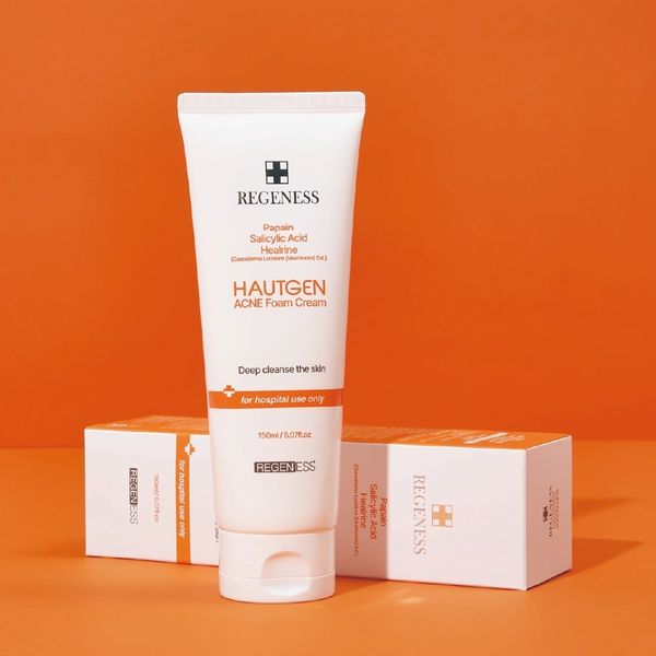 SỮA RỬA MẶT REGENESS HAUTGEN ACNE FOAM CREAM 150G