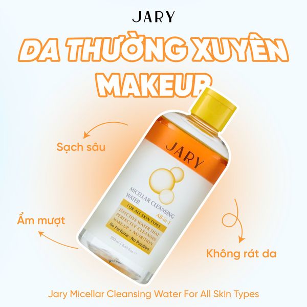 NƯỚC TẨY TRANG JARY MICELLAR CLEANSING WATER ALL-IN-1 250ML