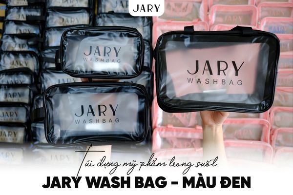 TÚI ĐỰNG MỸ PHẨM TRONG SUỐT JARY COSMETICS WASH BAG