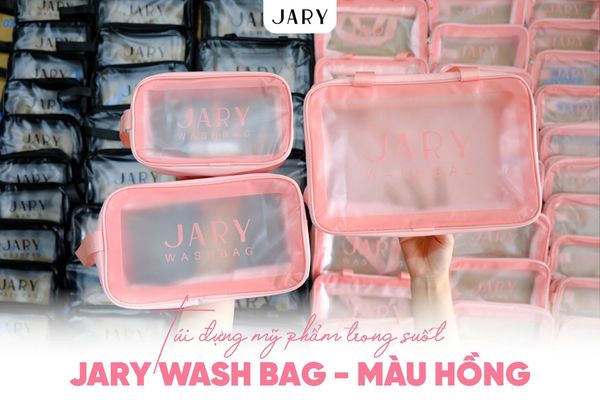 TÚI ĐỰNG MỸ PHẨM TRONG SUỐT JARY COSMETICS WASH BAG