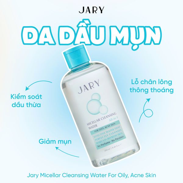 NƯỚC TẨY TRANG JARY MICELLAR CLEANSING WATER ALL-IN-1 250ML