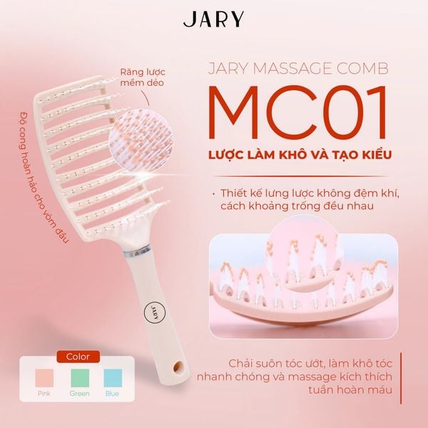 LƯỢC CHẢI TÓC MASSAGE JARY MASSAGE COMB
