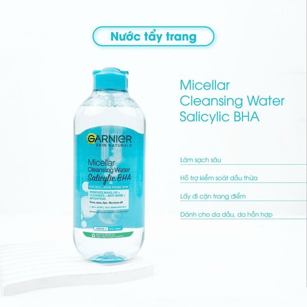 NƯỚC TẨY TRANG GARNIER SKIN NATURALS MICELLAR CLEANSING WATER