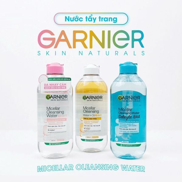 NƯỚC TẨY TRANG GARNIER SKIN NATURALS MICELLAR CLEANSING WATER