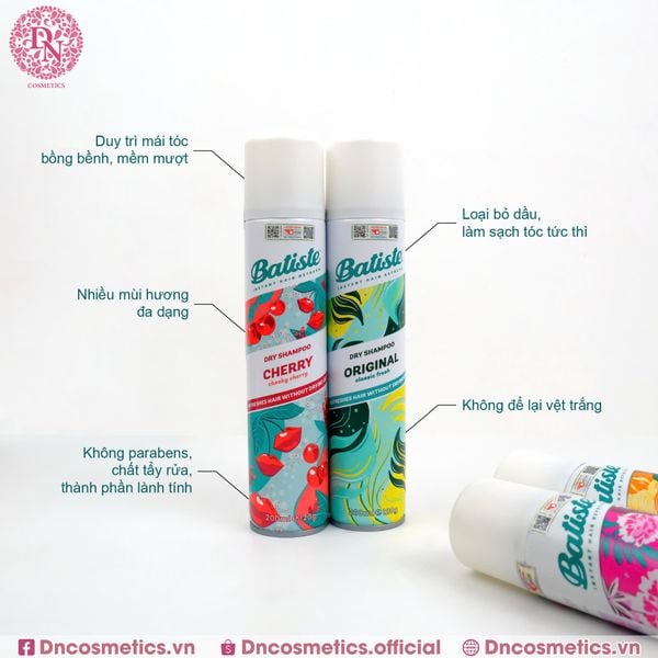 DẦU GỘI KHÔ BATISTE 200ML