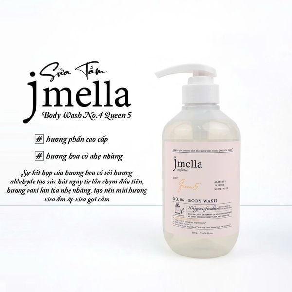 SỮA TẮM HƯƠNG NƯỚC HOA JMELLA IN FRANCE BODY WASH