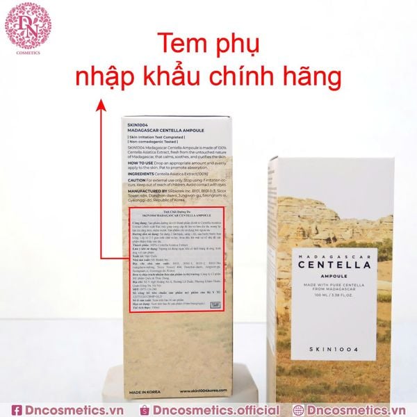 TINH CHẤT RAU MÁ TRỊ MỤN SKIN1004 MADALASGAR CENTALLA ASIATICA AMPOULE