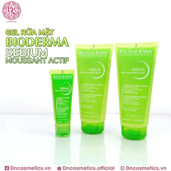 GEL RỬA MẶT BIODERMA SEBIUM MOUSSANT ACTIF