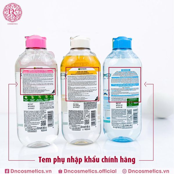 NƯỚC TẨY TRANG GARNIER SKIN NATURALS MICELLAR CLEANSING WATER