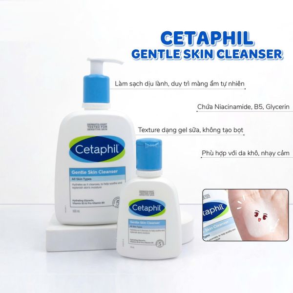 SỮA RỬA MẶT CETAPHIL GENTLE SKIN CLEANSER - DÀNH CHO DA THƯỜNG
