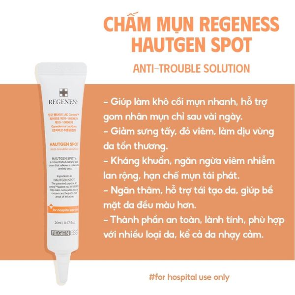 KEM CHẤM MỤN REGENESS HAUTGEN SPOT 20ML