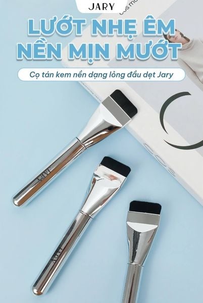 CỌ TÁN KEM NỀN DẠNG LÔNG ĐẦU DẸT JARY SUPER THIN FOUDATION BRUSH