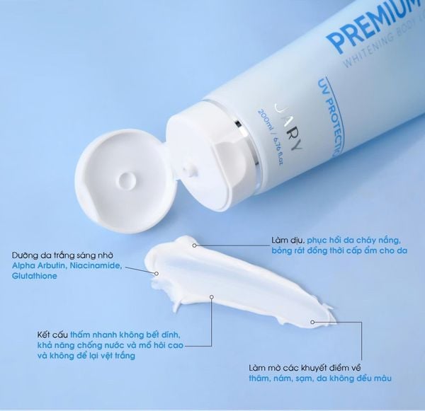 KEM B5 DƯỠNG TRẮNG PHỤC HỒI DA TOÀN THÂN JARY PREMIUM B5 WHITENING BODY LOTION 200ML