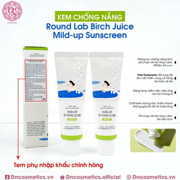 KEM CHỐNG NẮNG ROUND LAB BRICH JUICE SUNCREEN 50ML