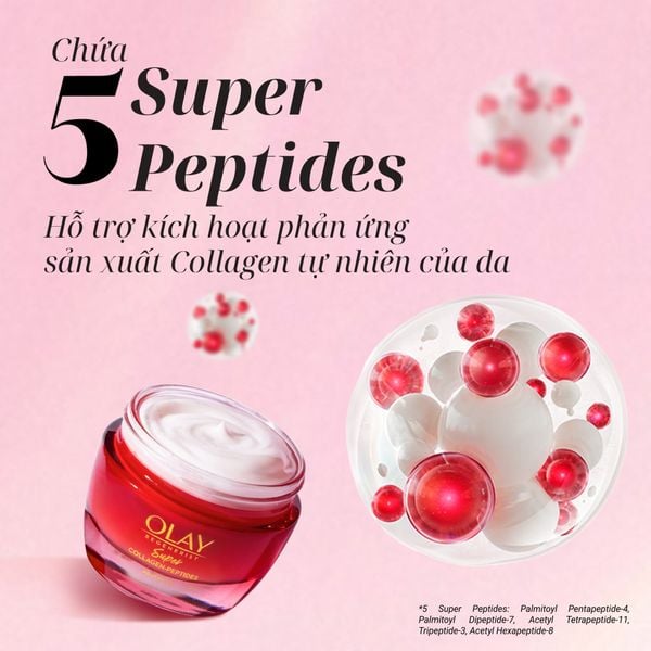 BỘ ĐÔI TINH CHẤT VÀ KEM DƯỠNG OLAY ULTRA FIRMING SERUM/SUPER COLLAGEN PEPTIDES MOISTURISER