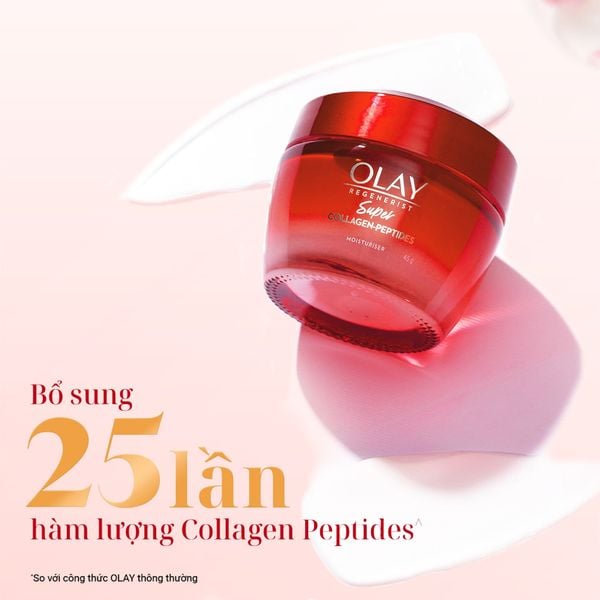 BỘ ĐÔI TINH CHẤT VÀ KEM DƯỠNG OLAY ULTRA FIRMING SERUM/SUPER COLLAGEN PEPTIDES MOISTURISER